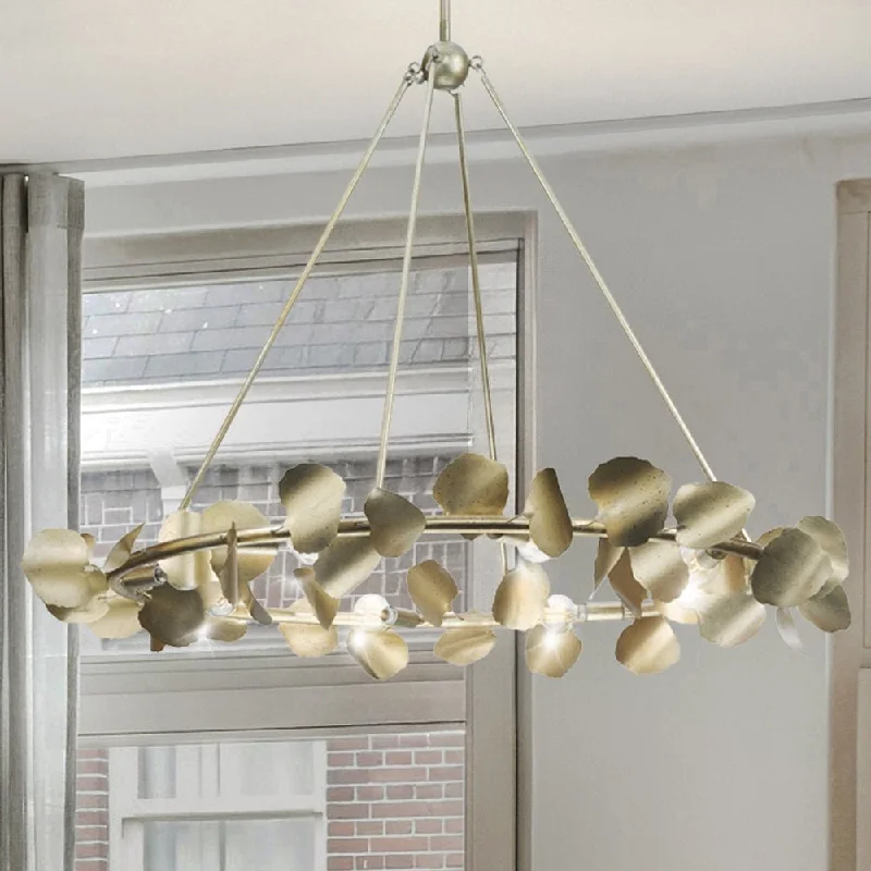 Chandeliers for Living Rooms to Create a Focal PointChandeliers for Living Rooms to Create a Focal PointUHP4992 Eclectic Indoor Chandelier, 30''H x 38"W x 38''D, Gilded Silver Finish, Hervey Collection Chandeliers for Living Rooms to Create a Focal PointChandeliers for Living Rooms to Create a Focal PointUHP4992 Eclectic Indoor Chandelier, 30''H x 38"W x 38''D, Gilded Silver Finish, Hervey Collection