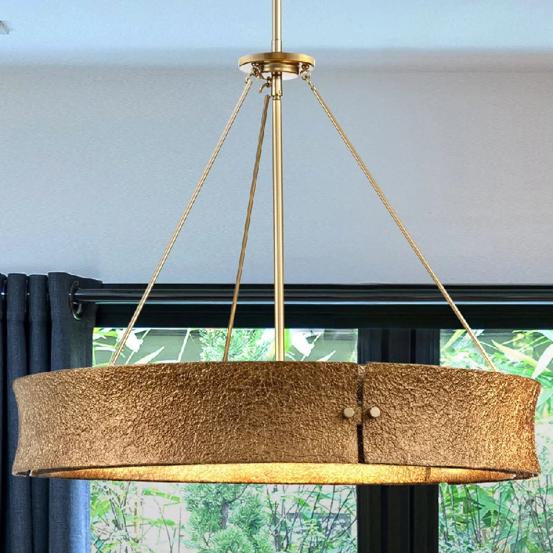 Bohemian - Style Beaded Chandeliers for Eclectic DecorBohemian - Style Beaded Chandeliers for Eclectic DecorUHP5030 Modern Rustic Indoor Chandelier, 20-3/4''H x 26"W x 26''D, Soft Gold Finish, Richmond Collection Bohemian - Style Beaded Chandeliers for Eclectic DecorBohemian - Style Beaded Chandeliers for Eclectic DecorUHP5030 Modern Rustic Indoor Chandelier, 20-3/4''H x 26"W x 26''D, Soft Gold Finish, Richmond Collection