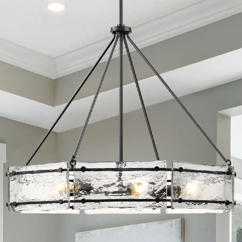 Industrial Iron Chandeliers for Loft - Inspired SpacesIndustrial Iron Chandeliers for Loft - Inspired SpacesUHP5071 Mediterranean Indoor Chandelier, 24''H x 30"W x 30''D, Matte Black Finish, Shreveport Collection Industrial Iron Chandeliers for Loft - Inspired SpacesIndustrial Iron Chandeliers for Loft - Inspired SpacesUHP5071 Mediterranean Indoor Chandelier, 24''H x 30"W x 30''D, Matte Black Finish, Shreveport Collection