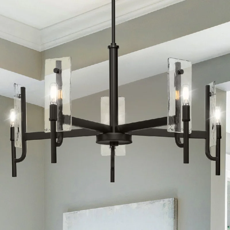 Mini Chandeliers for Adding Charm to Small SpacesMini Chandeliers for Adding Charm to Small SpacesUHP5073 Mediterranean Indoor Chandelier, 16-3/4''H x 30"W x 30''D, Matte Black Finish, Shreveport Collection Mini Chandeliers for Adding Charm to Small SpacesMini Chandeliers for Adding Charm to Small SpacesUHP5073 Mediterranean Indoor Chandelier, 16-3/4''H x 30"W x 30''D, Matte Black Finish, Shreveport Collection