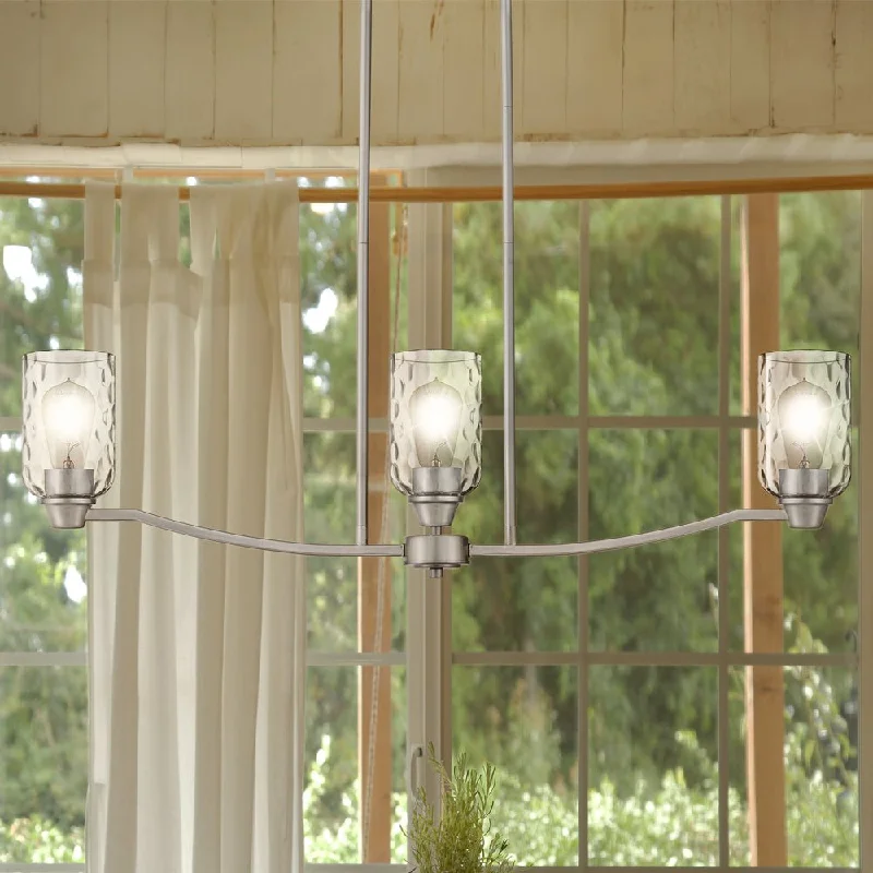 Chandeliers for Low Ceilings to Avoid OvercrowdingChandeliers for Low Ceilings to Avoid OvercrowdingUQL4427 Contemporary Indoor Chandelier, 9.50''H x 35.00''W x 4.00''D, Brushed Nickel Finish, Ravensburg Collection Chandeliers for Low Ceilings to Avoid OvercrowdingChandeliers for Low Ceilings to Avoid OvercrowdingUQL4427 Contemporary Indoor Chandelier, 9.50''H x 35.00''W x 4.00''D, Brushed Nickel Finish, Ravensburg Collection