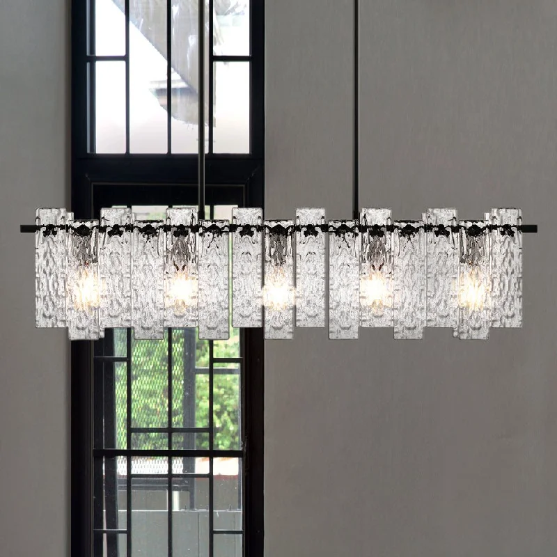 Chandeliers with Metal Frames in Copper FinishChandeliers with Metal Frames in Copper FinishUQL4630 Glam Indoor Chandelier, 10.00''H x 39.50''W x 5.50''D, Matte Black Finish, Rockingham Collection Chandeliers with Metal Frames in Copper FinishChandeliers with Metal Frames in Copper FinishUQL4630 Glam Indoor Chandelier, 10.00''H x 39.50''W x 5.50''D, Matte Black Finish, Rockingham Collection