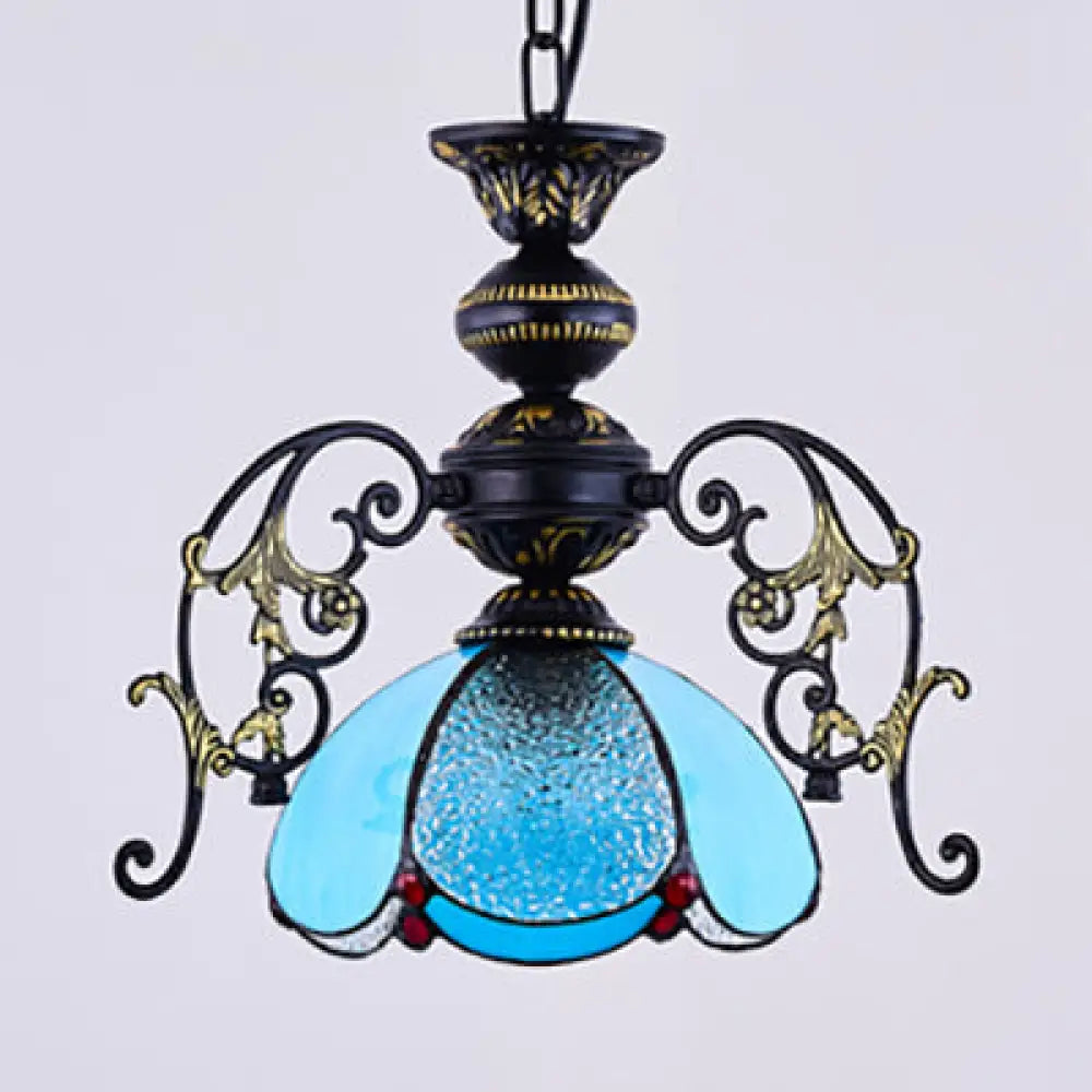 Chandeliers with Venetian Glass for a Luxurious LookChandeliers with Venetian Glass for a Luxurious LookVintage Black Finish Tiffany Petal Pendant Lamp - Stained Glass Hanging Light, 1-Light, Clear/Blue Chandeliers with Venetian Glass for a Luxurious LookChandeliers with Venetian Glass for a Luxurious LookVintage Black Finish Tiffany Petal Pendant Lamp - Stained Glass Hanging Light, 1-Light, Clear/Blue