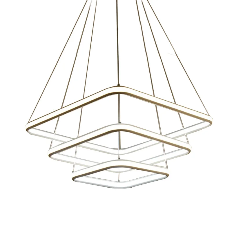 Large Chandeliers for Grand Halls and FoyersLarge Chandeliers for Grand Halls and FoyersMinimalist White Acrylic Hanging Chandelier - Square LED Ceiling Pendant (White/Warm Light) Large Chandeliers for Grand Halls and FoyersLarge Chandeliers for Grand Halls and FoyersMinimalist White Acrylic Hanging Chandelier - Square LED Ceiling Pendant (White/Warm Light)