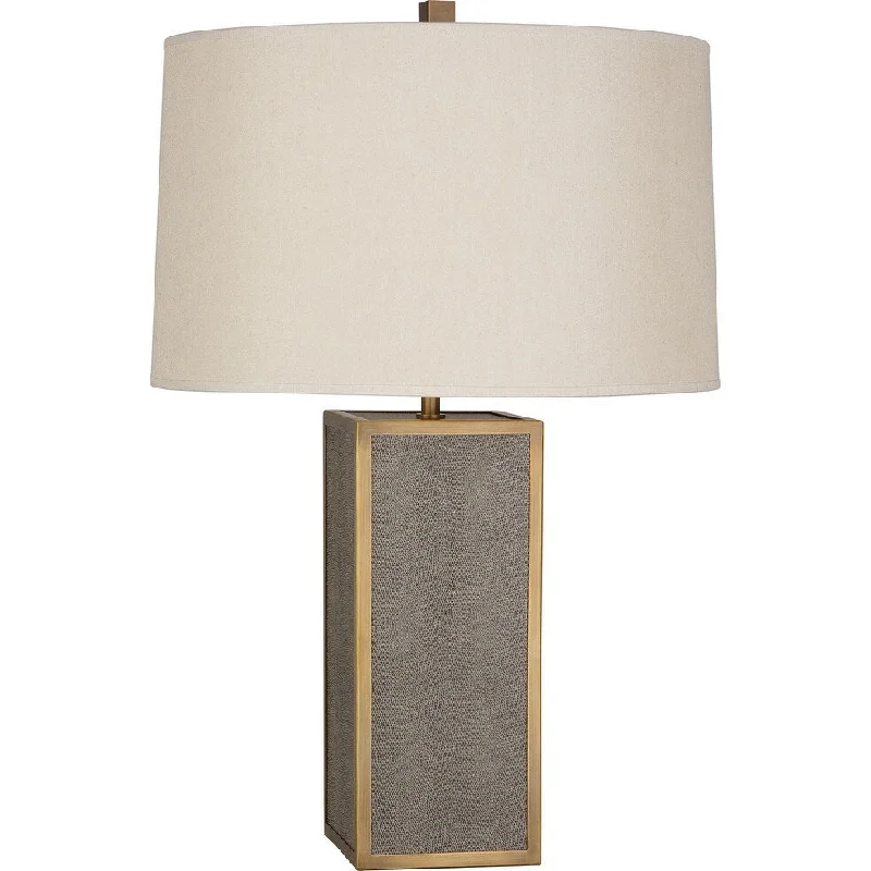 rustic farmhouse table lamps for cozy kitchensrustic farmhouse table lamps for cozy kitchensRobert Abbey 898 One Light Table Lamp Anna Faux Brown Snakeskin Wrappe - Exact Size