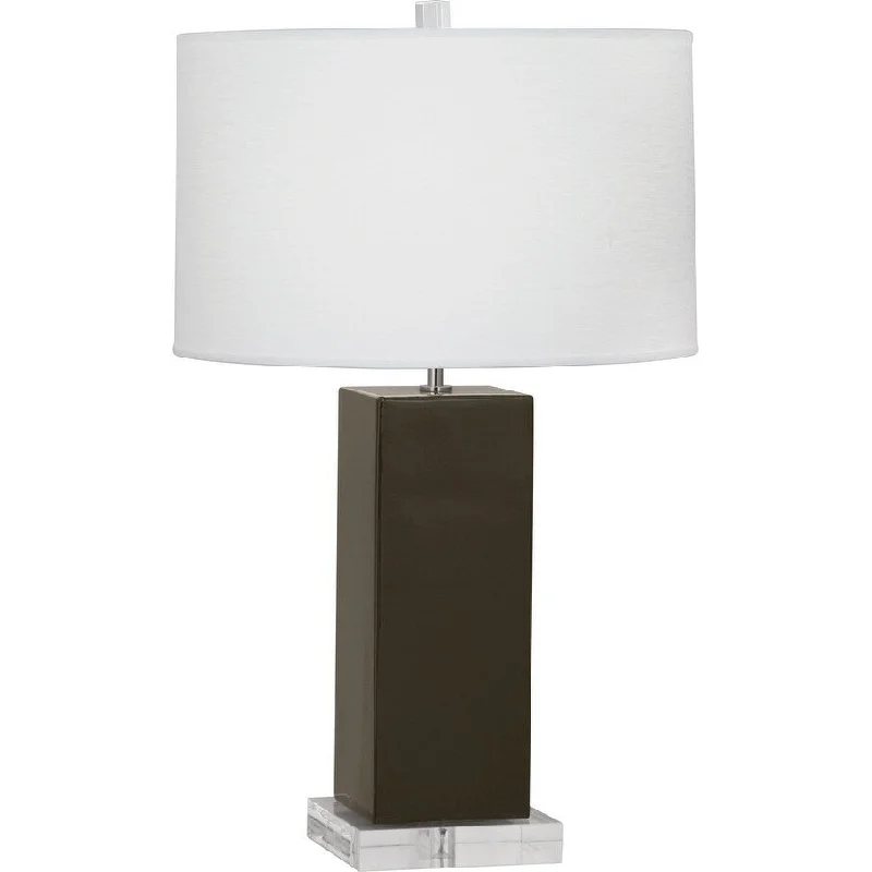 leather table lamps with a distressed texture for a rugged charmleather table lamps with a distressed texture for a rugged charmRobert Abbey TE995 One Light Table Lamp Harvey Brown Tea Glazed Cerami - Exact Size