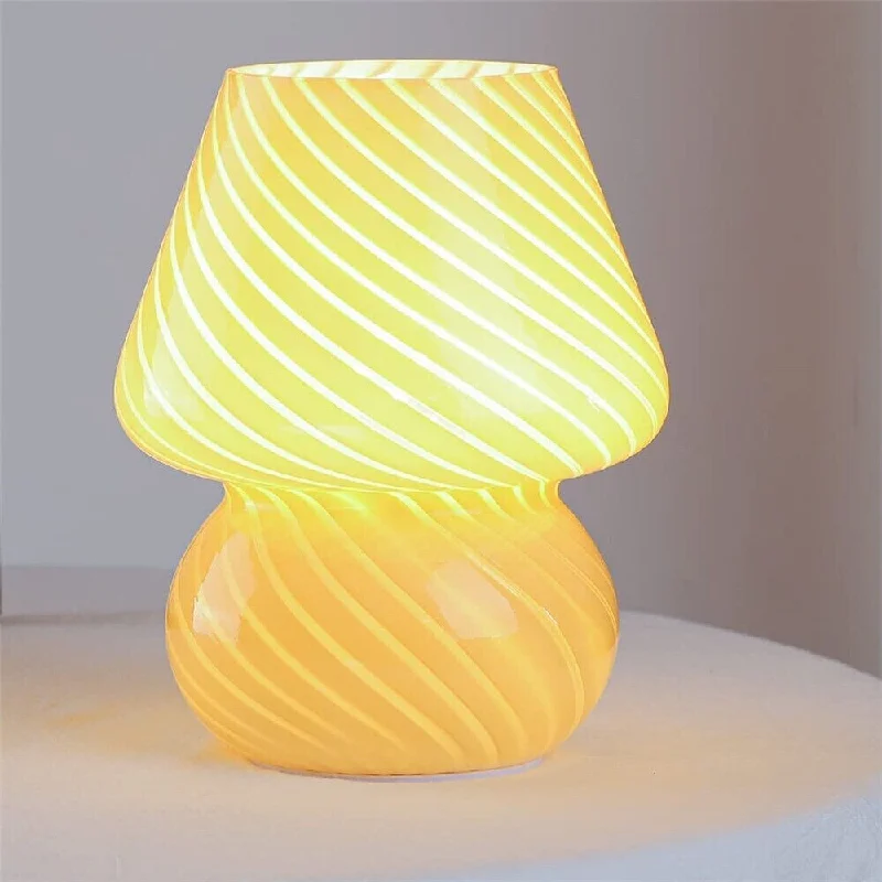 asian inspired table lamps with bamboo accents for a zen atmosphereasian inspired table lamps with bamboo accents for a zen atmosphereVintage Style Striped Glass Mushroom Table Lamp